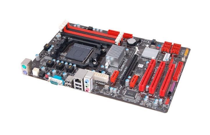 A960A3+ Biostar Socket AM3+ AMD M870 + SB710 Chipset AMD FX/ AMD Phenom II X6/ AMD Phenom II X4/ AMD Phenom II X3/ AMD Phenom II X2/ AMD Athlon II X4/ AMD Athlon II X3/ AMD Athlon II X2/ AMD Sempron Processors Support DDR3 4x DIMM 6x SATA2 3.0Gb/s ATX Motherboard (Refurbished)