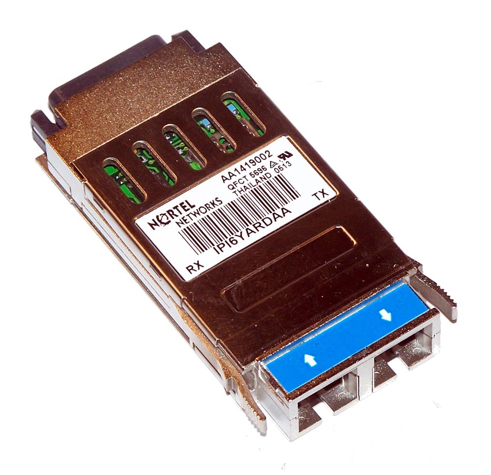 AA1419002 Nortel 1Gbps 1000Base-LX Single-mode Fiber 10km 1310nm Duplex SC Connector GBIC Transceiver Module (Refurbished)