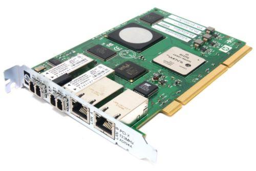 AD393A HPE Dual-Ports 4Gbps and Dual-Ports 1000Base-SX PCI Express Fibre Channel Host Bus Network Adapter