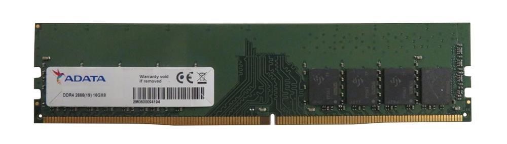 AD4U2666716G19-BGN ADATA 16GB PC4-21300 DDR4-2666MHz non-ECC Unbuffered CL19 288-Pin DIMM 1.2V Single Rank Memory Module