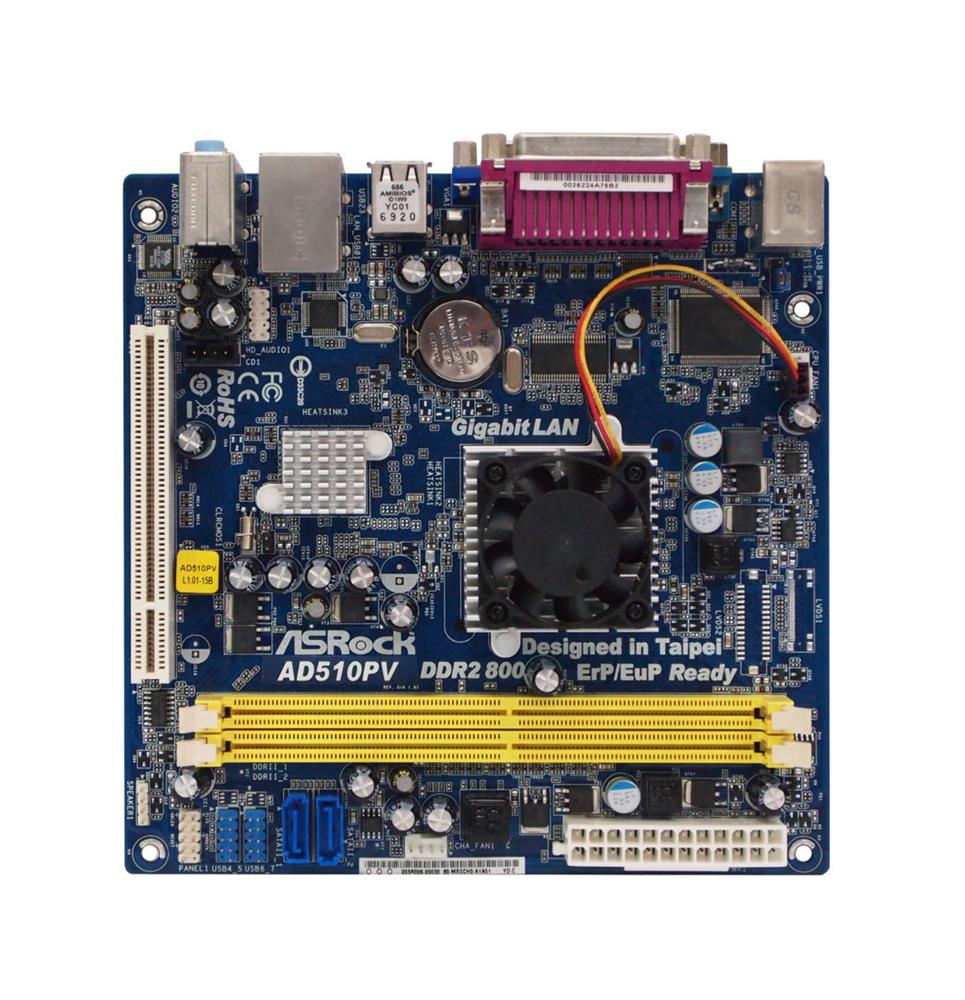 AD510PV-BO-R ASRock Ad510pv Intel Nm10 Mini-itx Motherboard W/eMBedded Atom D (Refurbished)