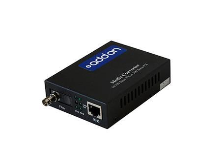ADDFMCBX4UST ADDONICS Media Converter 1 X Network Rj-45 1 X St Ports Single-mode Fast Ethernet 10/100base-tx