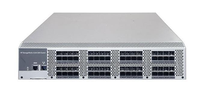 AG457A HP StorageWorks SAN Switch 4/64 Full Switch 4GB Fibre Channel + 64 x SFP (empty) 2U Rack-mountable (Refurbished)