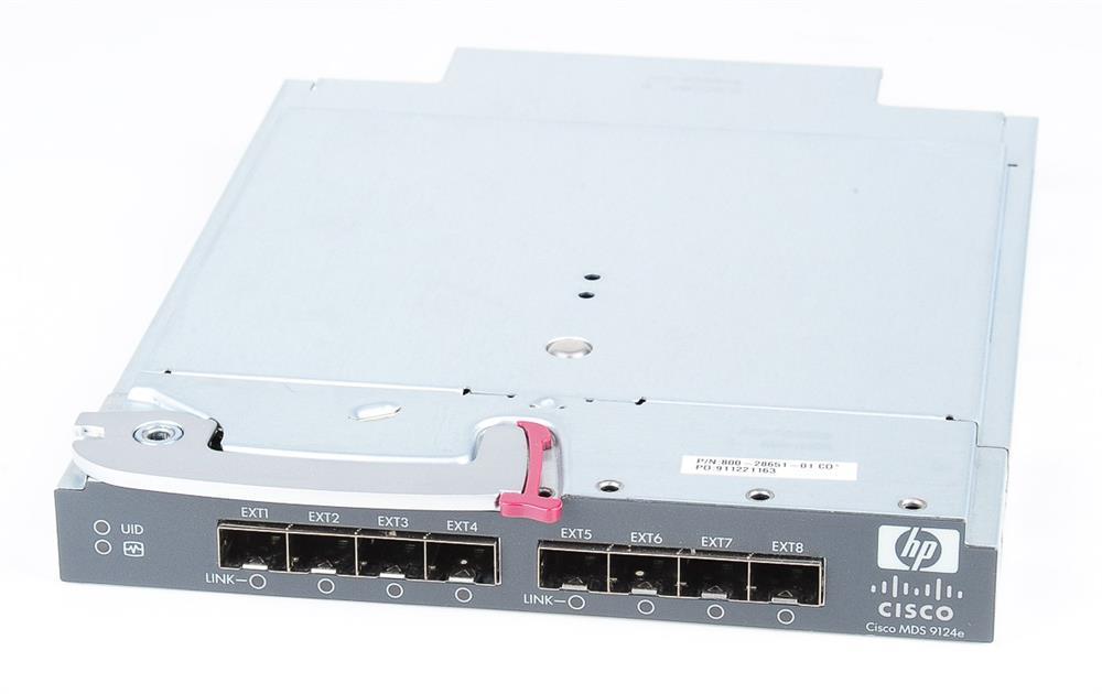 AG641A HP MDS 9124e 12-Ports 4Gbps Fibre Channel Fabric Switch with 2x SFP Ports (Refurbished)