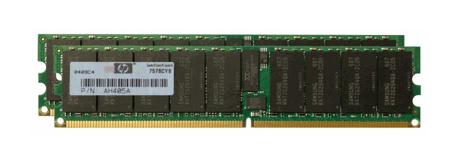 AH405A HP 32GB Kit (4 X 8GB) PC2-4200 DDR2-533MHz ECC Registered CL4 240-Pin DIMM Dual Rank Memory for Integrity RX3600/RX6600 Server
