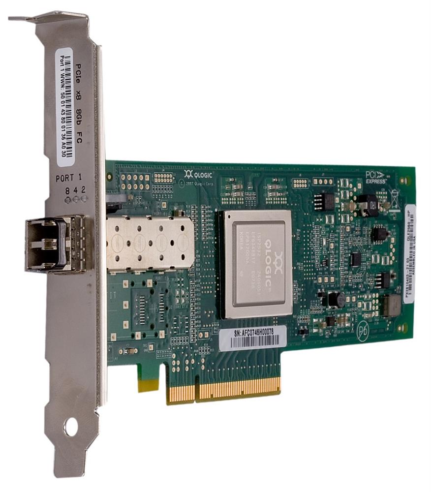 AK344A HP StorageWorks 81Q Single-Port SFP+ 8Gbps Fiber Channel PCI Express 2.0 x8 Host Bus Network Adapter