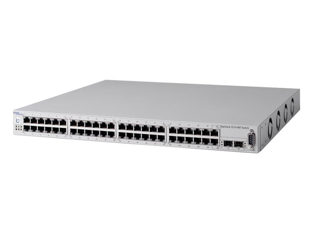 AL1001A03-E5 Nortel Gigabit Ethernet Routing 1U Switch 5510-48T with 48-Ports 10/100/1000 Ports plus 2 SFP Ports and a 1.5 Foot Stacking Cable (Refurbished)