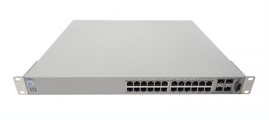 AL1001A04-E5 Nortel Gigabit Ethernet Routing 1U Switch 5510-24T with 24-Ports 10/100/1000 Ports plus 2 SFP Ports and a 1.5 Foot Stacking Cable (Refurbished)