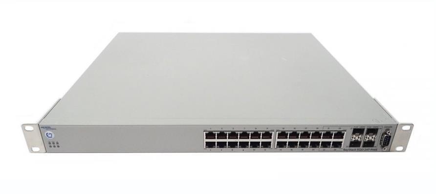 AL1001A04-GS Nortel BayStack 5510-24T 24 Ports EN Fast EN Gigabit EN 10Base-T 100Base-TX 1000Base-T + 2 x SFP (empty) 1U Stackable (Refurbished)