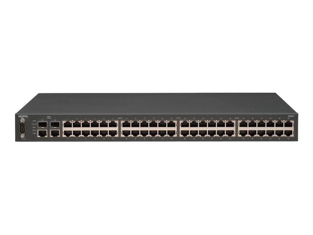 AL2515E12 Nortel Fast Ethernet Routing Switch 2550T-PWR with 48 x 10/100/1000Base-TX Ports and Half PoE Ethernet Module (Refurbished)