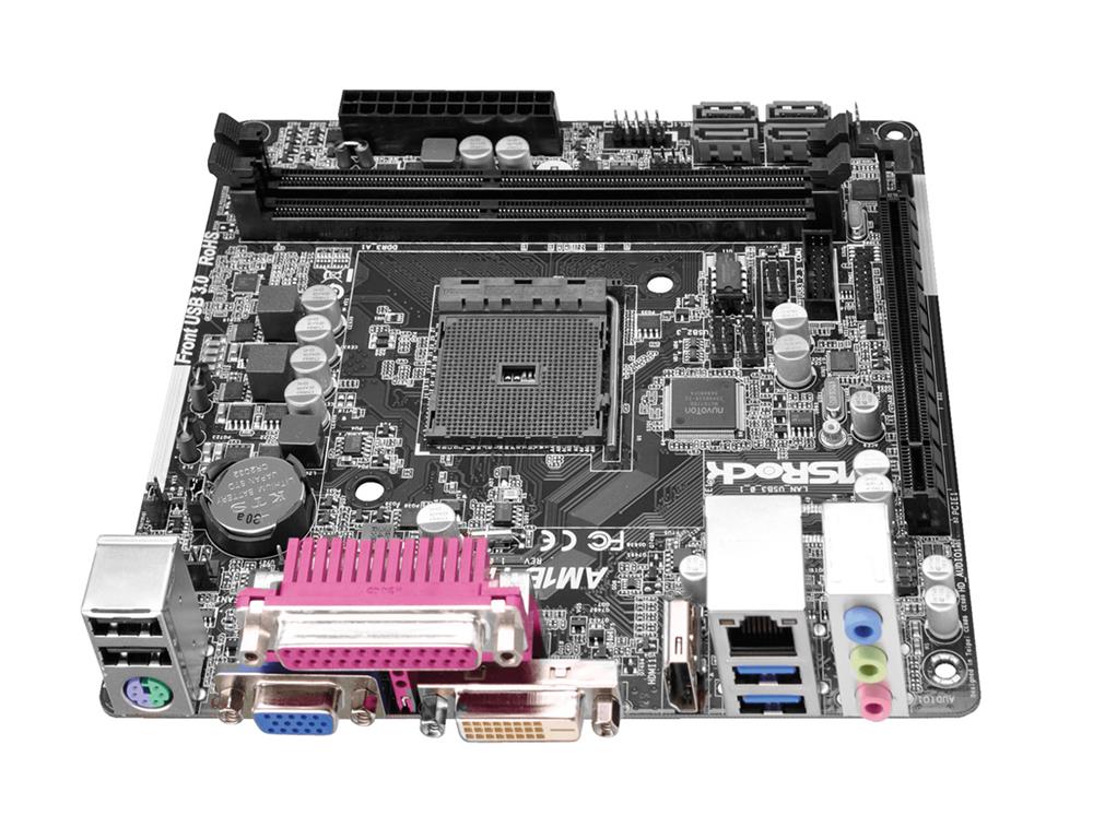 AM1B-ITX ASRock Socket AM1 AMD Athlon/ AMD Sempron Processors Support DDR3 2x DIMM 2x SATA3 6.0Gb/s Mini-ITX Motherboard (Refurbished)