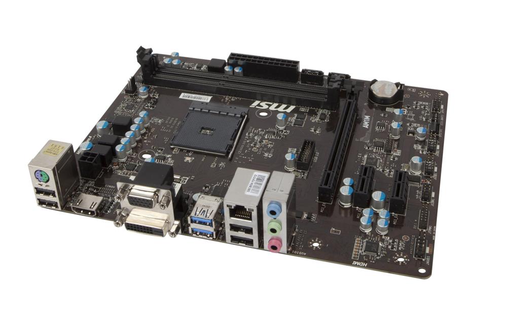 AM1M MSI Socket AM1 AMD APU Chipset AMD Athlon/ AMD Sempron Processors Support DDR3 2x DIMM 2x SATA 6.0Gb/s Mini-ITX Motherboard (Refurbished)