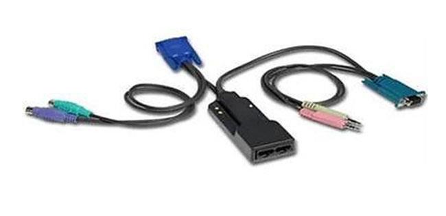 500-163-501 Avocent 2xRJ-45 Female to 2x6-Pin Mini-Din (PS/2) Audio/Serial External Extender