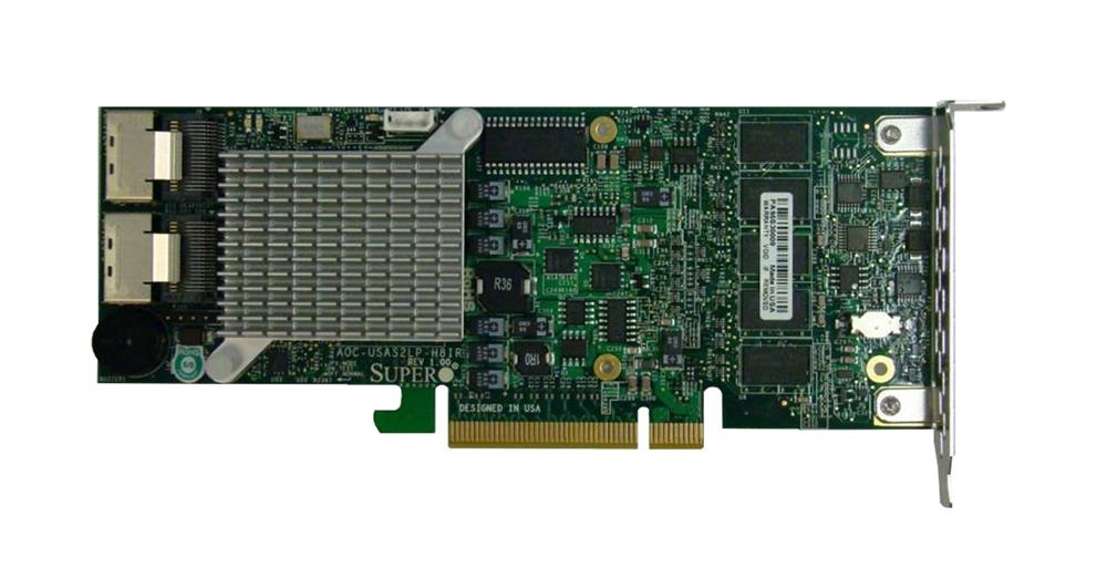 AOC-SAS2LP-H8IR SuperMicro UIO MegaRAID 8-Ports Internal SAS 6Gbps PCI Express x8 Low Profile RAID Controller Card