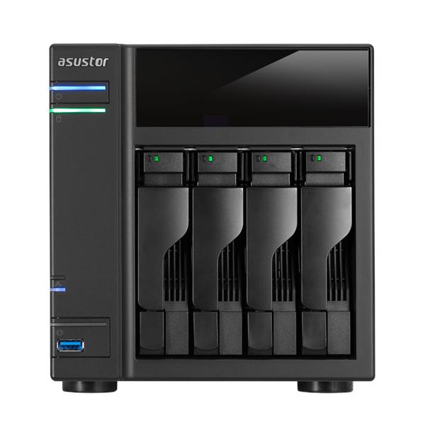 AS-204TE ASUS 4-bay NAS Intel Atom Dual Core 1GB 1xGBe Usb 3.0 SATA Iii Wol S (Refurbished)