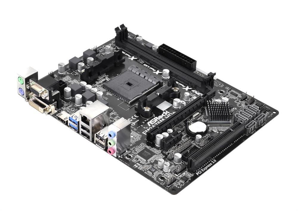 ASR-FM2A75M-HD-PLUS ASRock Fm2a75m-HD+ Motherboard Fm2+ 95w Fm2 100w Processors Fm2 (Refurbished)