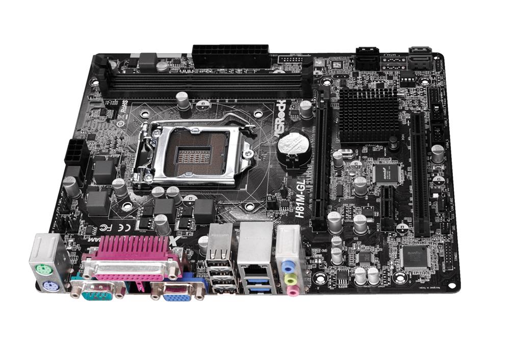 ASR-H81M-GL ASRock H81m-gl Motherboard Core i7/i5/i3/xeon/pentium/celeron Lg (Refurbished)