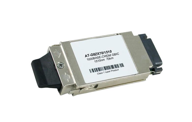 AT-G8ZX70/1510 Allied Telesis 1Gbps 1000Base-CWDM 70km 1510nm SC Connector GBIC Transceiver Module
