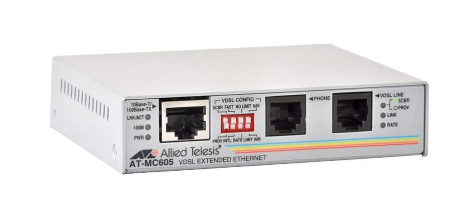 AT-MC605 Allied Telesis 10/ 100TX VDSL Ethernet Extender
