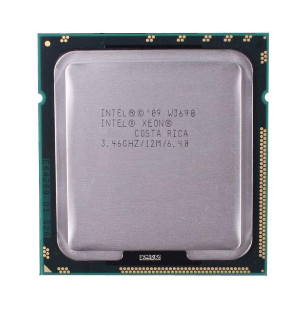 AT80613005931AB Intel Xeon W3690 6 Core 3.46GHz 6.40GT/s QPI 12MB L3 Cache Socket FCLGA1366 Processor