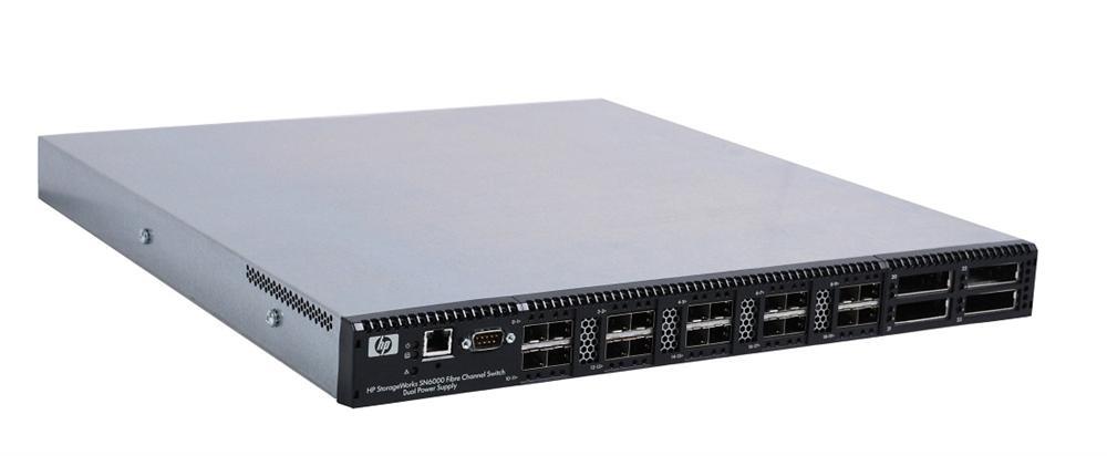 AW576AR HP StorageWorks SN6000 24-Ports 8Gbps Stackable Fiber Channel Switch Dual Power Supply (Refurbished)