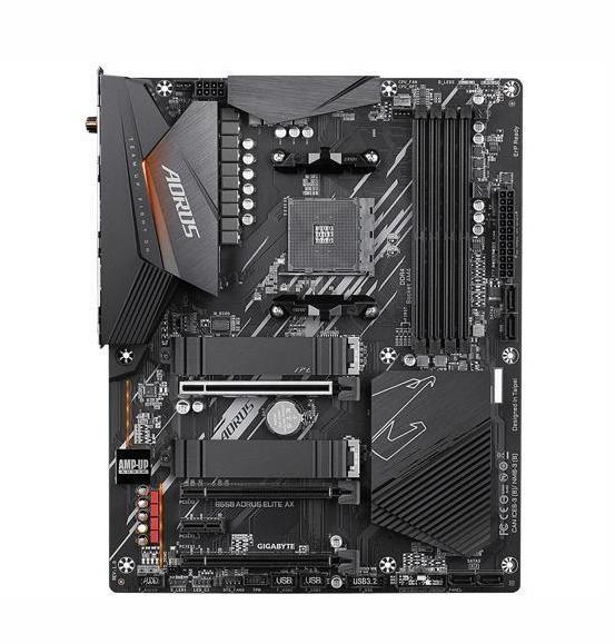 B550AORUSELITEAXV2(rev. 1.2) Gigabyte B550 AORUS ELITE AX V2 Socket AM4 AMD B550 Chipset AMD Ryzen 5000 Series/ Ryzen 5000 G-Series/ Ryzen 4000 G-Series And Ryzen 3000 Series Processors Support DDR4 4x DIMM 4x SATA 6.0Gb/s ATX Motherboard (Refurbished)