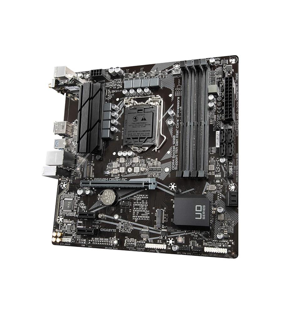 B560M DS3H AC Gigabyte Socket LGA 1200 Intel B560 Chipset 11th/10th Generation Core i9/i7/i5/i3 / Pentium / Celeron Processors Support DDR4 4x DIMM 6x SATA 6.0Gb/s Micro-ATX Motherboard (Refurbished)
