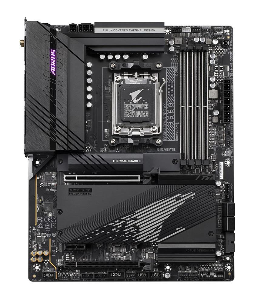 B650 AORUS PRO AX Gigabyte Socket AM5 AMD B560 Chipset AMD Ryzen 7000 Series Processors Support DDR5 4x DIMM 4x SATA 6.0Gb/s ATX Motherboard (Refurbished)
