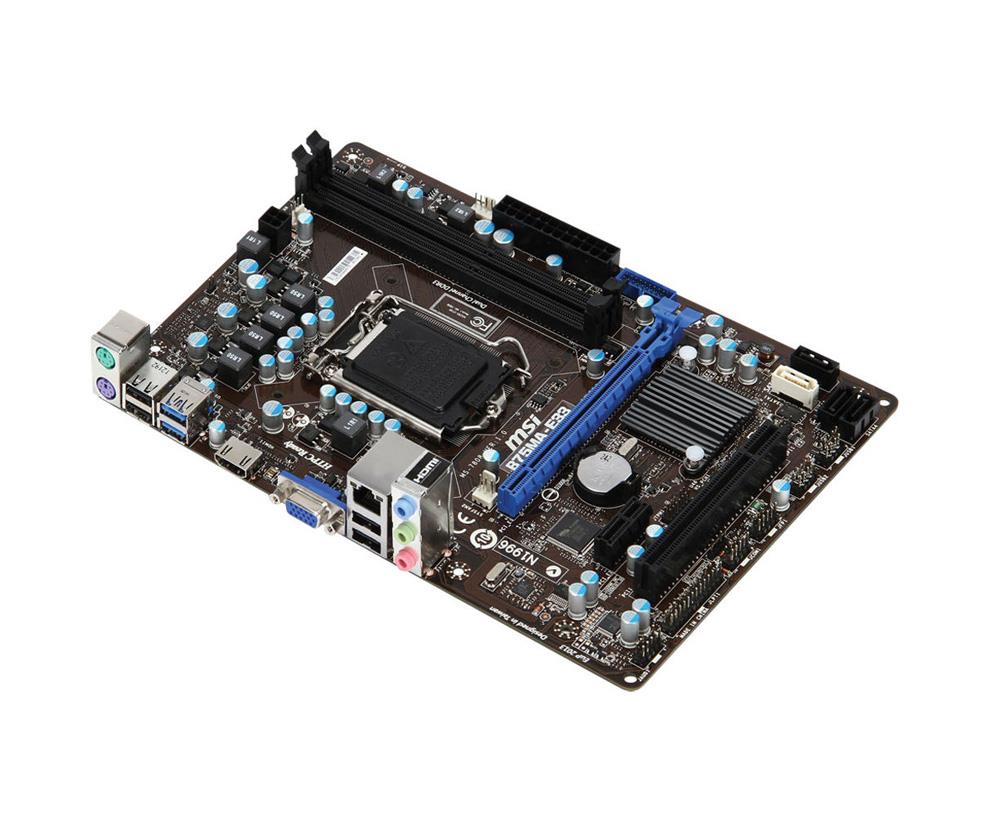 B75MA-E33-PB-R MSI Intel B75 Socket 1155 Matx Motherboard with HDMI Video (Refurbished)
