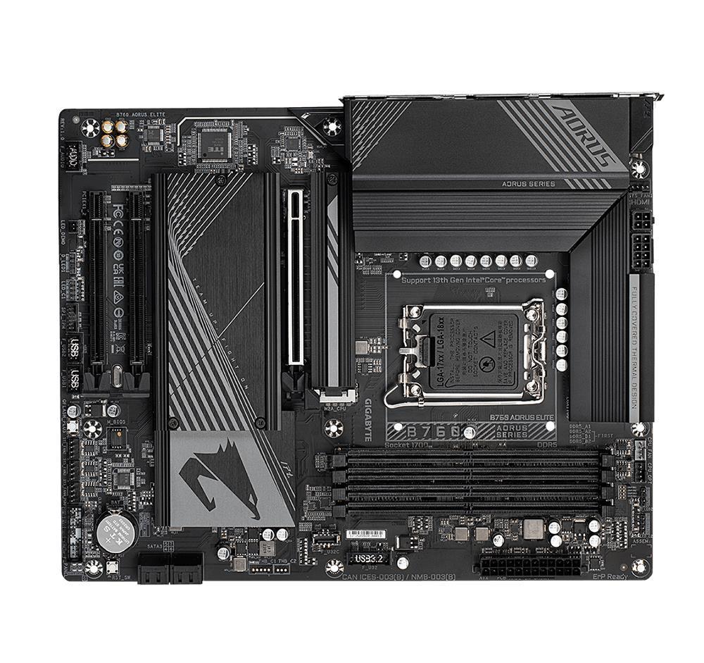 B760 Pro RS/D4 ASRock Socket LGA 1700 Intel B760 Chipset 13th/12th Generation Intel Core Processors Support DDR4 4x DIMM 4x SATA3 6.0Gb/s ATX Motherboard (Refurbished)