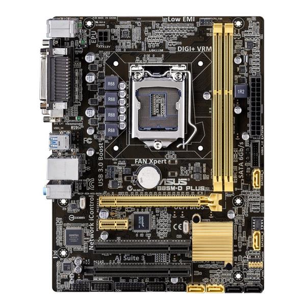 B85MDPLUS ASUS B85M-D PLUS Intel B85 Chipset Socket LGA1150 micro-ATX Motherboard (Refurbished)