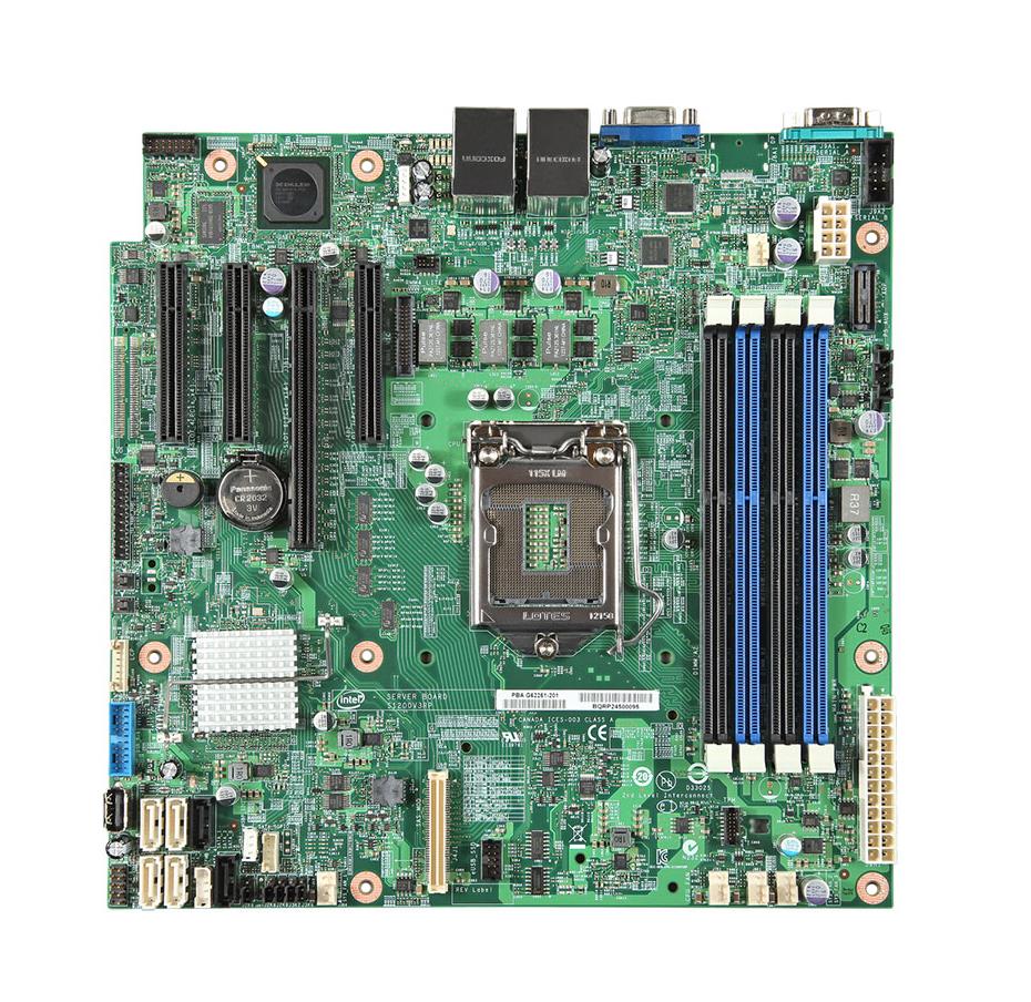 BBS1200V3RPS Intel Server Motherboard C222 Chipset Socket H3 LGA-1150 Micro ATX 1x Processor Support (Refurbished)