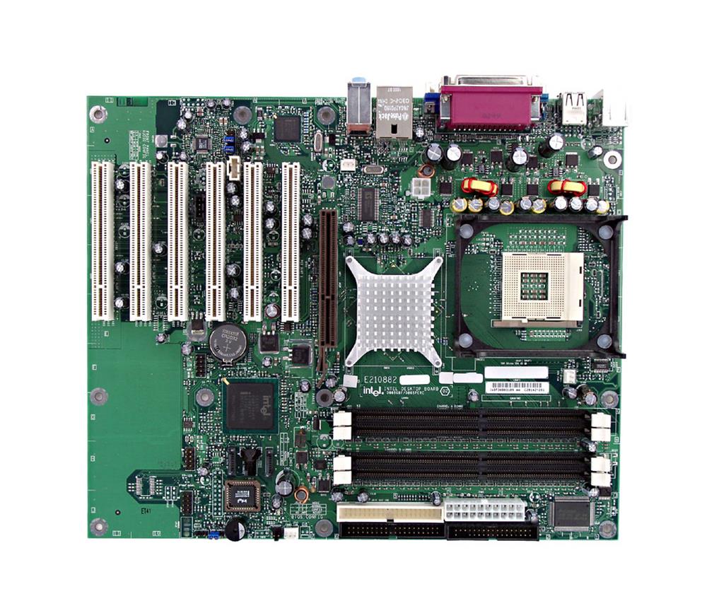 BLKD865GBF Intel D865GBF Socket 478 Intel 865G Chipset Intel Pentium 4/ Celeron Processors Support DDR 4x DIMM 2x SATA 1.5Gb/s ATX Motherboard (Refurbished)