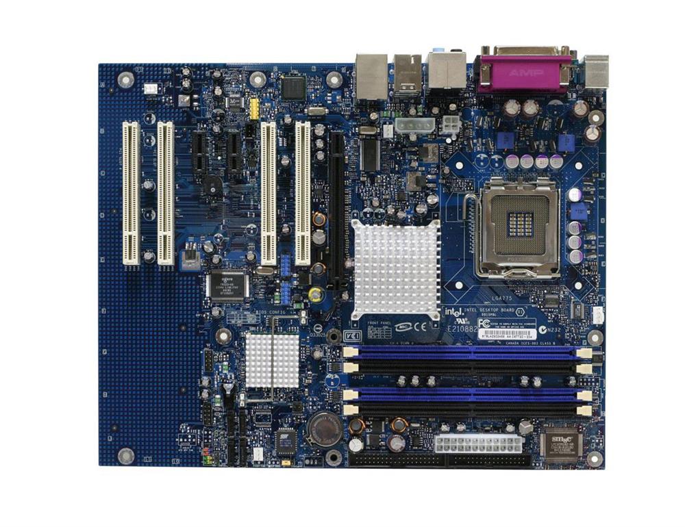 BLKD915PBLLX Intel D915PBL Desktop Motherboard 915P Chipset Socket T LGA-775 1 x Processor Support (1 x Single Pack) (Refurbished)