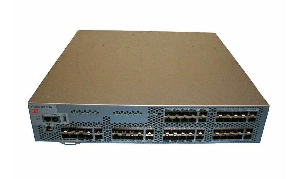 BR-VDX6720-60-F Brocade Ethernet Switch Manageable 60 x Expansion Slots 60 x Expansion Slot 60 x SFP+ Slots 2 Layer Supported 2U High (Refurbished)