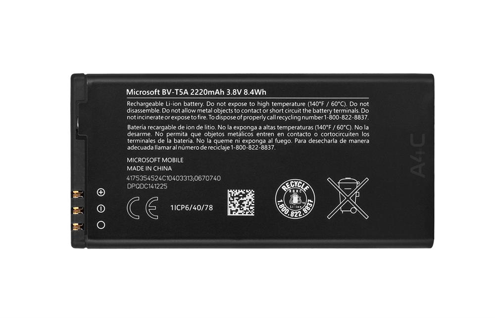 BV-T5A Nokia Smartphone Dual SIM Battery 3.8v 2220mah (Refurbished)