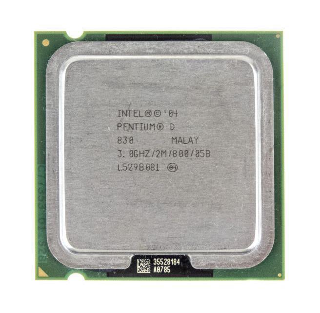 BX80551PG3000FT Intel Pentium D Dual Core 830 3.00GHz 800MHz FSB 2MB L2 Cache Socket 775 Processor