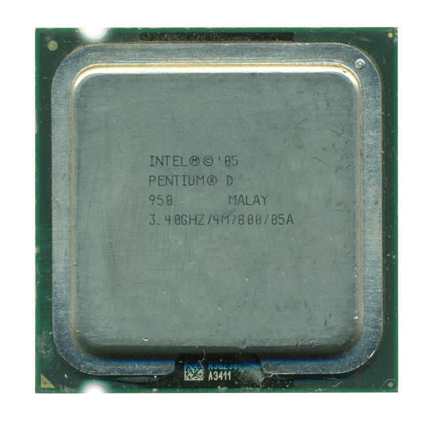 BX80553950T Intel Pentium D Dual Core 950 3.40GHz 800MHz FSB 4MB L2 Cache Socket 775 Processor