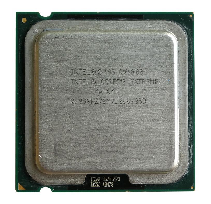BX80562QX6800 Intel Core 2 Extreme QX6800 Quad Core 2.93GHz 1066MHz FSB 8MB L2 Cache Socket LGA775 Desktop Processor