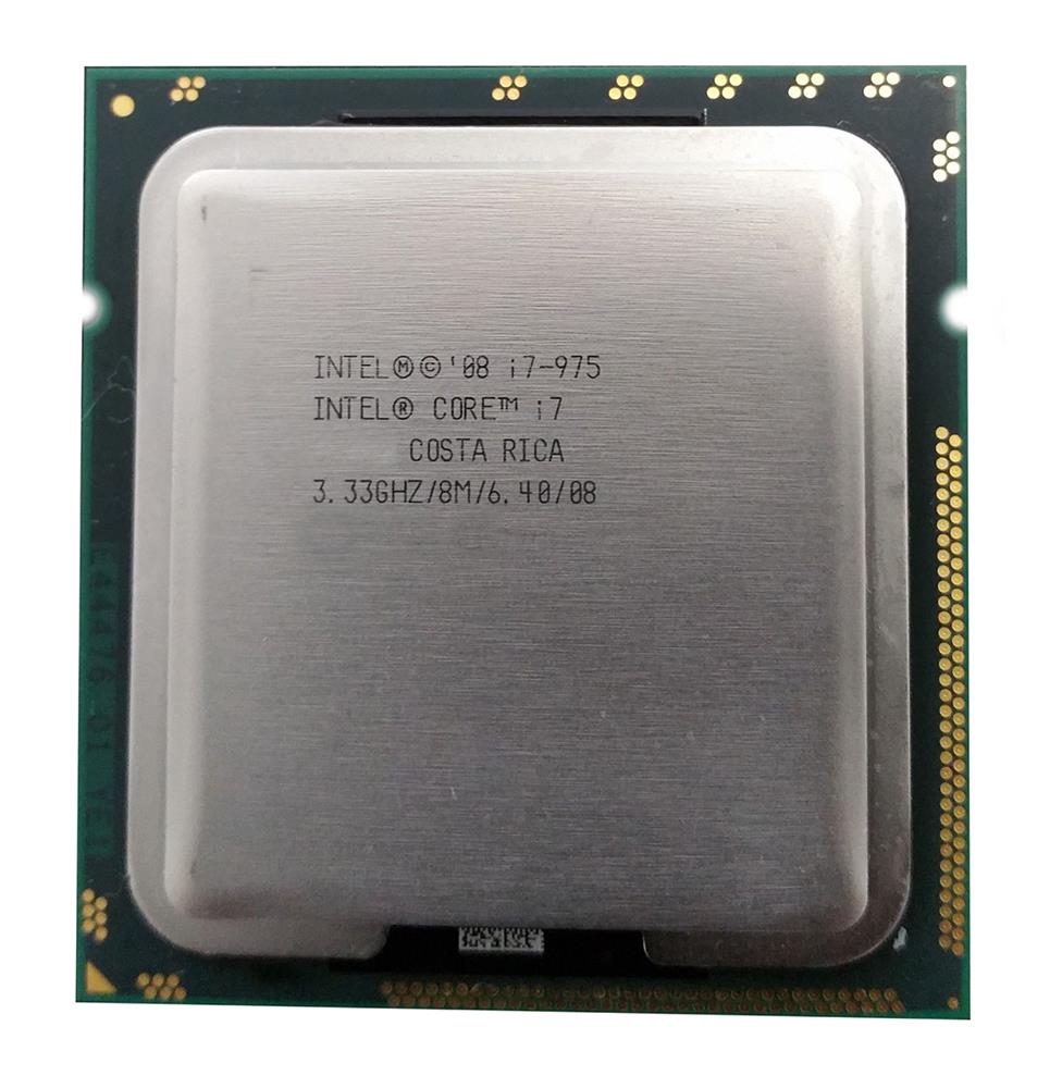 BX80601975 Intel Core i7-975 Extreme Edition Quad Core 3.33GHz 6.40GT/s QPI 8MB L3 Cache Socket LGA1366 Desktop Processor