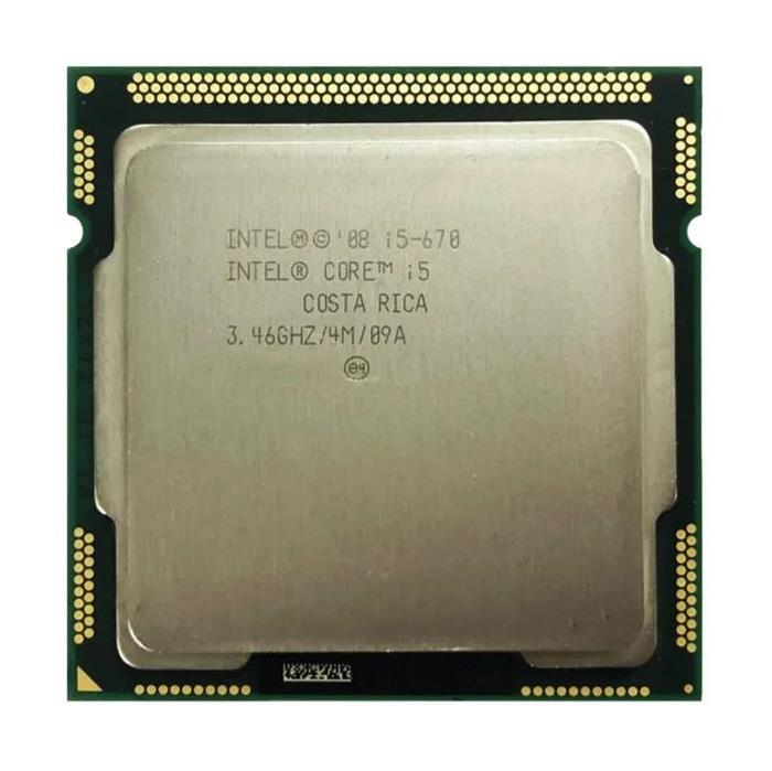 BX80616I5670-SY Intel Core i5-670 Dual Core 3.46GHz 2.50GT/s DMI 4MB L3 Cache Socket LGA1156 Desktop Processor