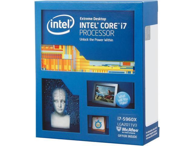 BXC80648I75960X Intel Core i7-5960X X-series Extreme Edition 8 Core 3.00GHz 5.00GT/s DMI 20MB L3 Cache Socket LGA2011-v3 Desktop Processor