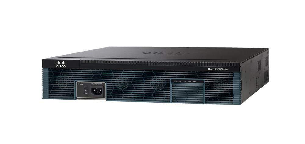 C2921-AX/K9 Cisco 2921 Router w/3 GE 4 EHWIC 1 SM 256MB CF 1GB DRAM IPB SEC AX (Refurbished)