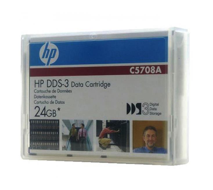 C5708A HP DAT DDS-3 Data Cartridge DDS-3 12GB Native / 24GB Compressed 410.10 ft Tape Length (Refurbished)
