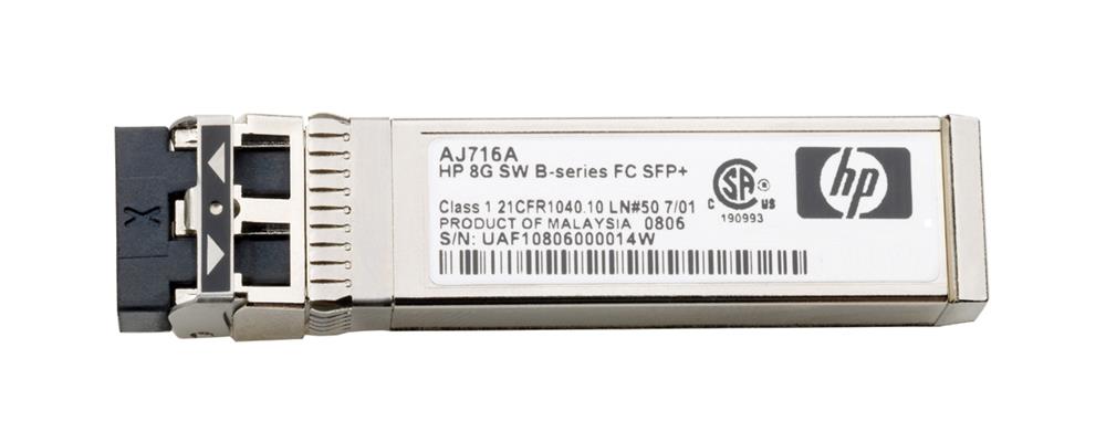 C8R23AR HP 8Gbps Multi-Mode Fiber Short Wave Fibre Channel 150m 850nm Duplex LC Connector SFP+ Transceiver Module for MSA 2040 Storage (Refurbished)