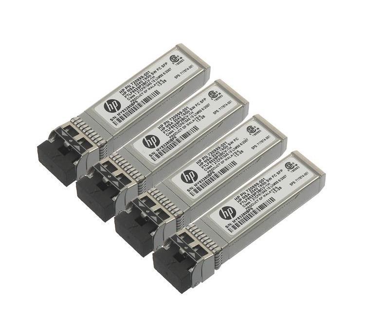 C8R24A-BO HP 16Gbps 16GBase-SW Multi-mode Fiber Channel 300m 850nm LC Conector SFP+ Transceiver (4-Pack ) for Modular Smart Array 2040