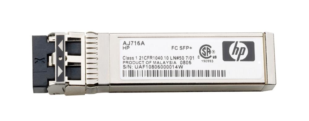 C8R25ALA HP 10Gbps 10GBase-SW Multi-mode Fiber Short Wave 300m 850nm iSCSI LC Connector SFP+ Transceiver (4-Pack) for MSA 2040 Storage