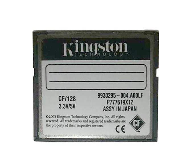 CF/128 Kingston 128MB Type I CompactFlash (CF) Memory Card for Digital Cameras and PDAs