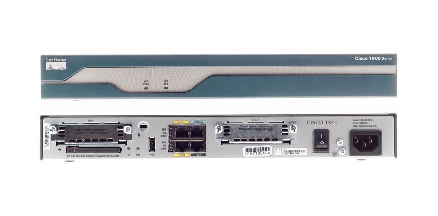 CISCO1841-SHDSL Cisco 1841 Modular Router 1 x AIM, 1 x CompactFlash (CF) Card 2 x 10/100Base-TX LAN, 1 x USB (Refurbished)