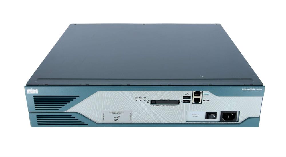 CISCO2821 Cisco 2821 Router 1 x EVM, 4 x Expansion Slot 2 x 10/100/1000Base-T LAN, 2 x USB (Refurbished)